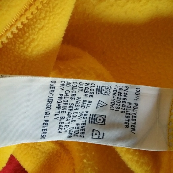 Tommy Hilfiger Sunny Yellow Fleece Zip Up Vest - Picture 6 of 6